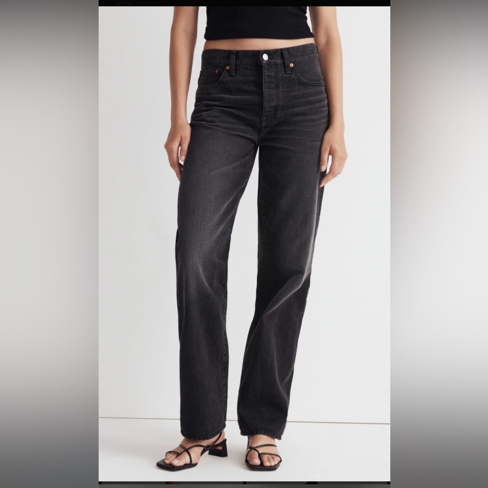 Madewell low waist straight jeans 24